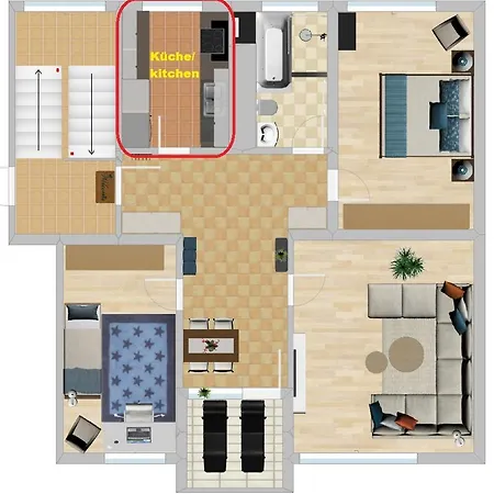 Apartment Am Biebricher Schlosspark *