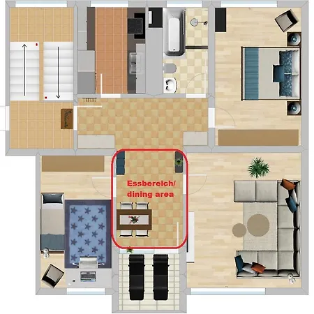 Apartment Am Biebricher Schlosspark Wiesbaden