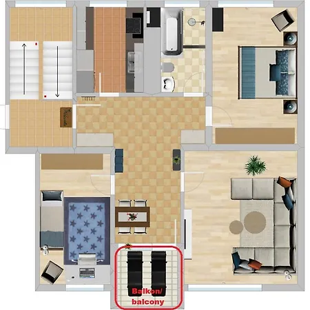 Apartment Am Biebricher Schlosspark *